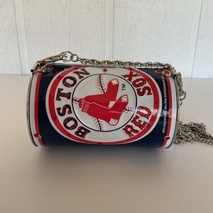 LITTLE EARTH METAL BARREL BAG RED SOX. VERY RARE